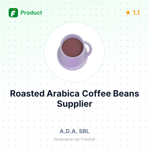 Roasted Arabica Coffee Beans – summary card, no photo uploaded yet