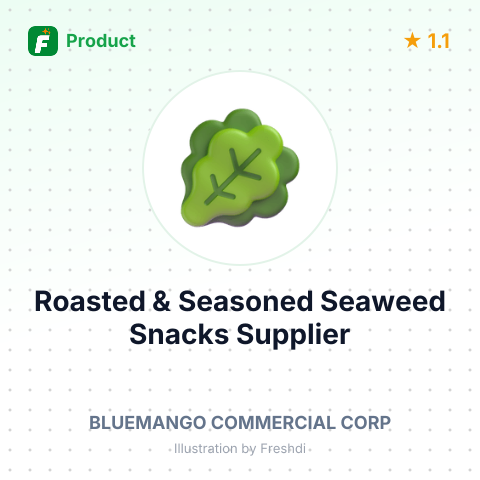 Roasted & Seasoned Seaweed Snacks – summary card, no photo uploaded yet
