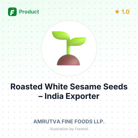 Roasted White Sesame Seeds – summary card, no photo uploaded yet