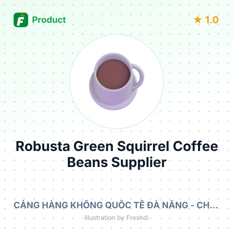 Robusta Green Squirrel Coffee Beans – summary card, no photo uploaded yet