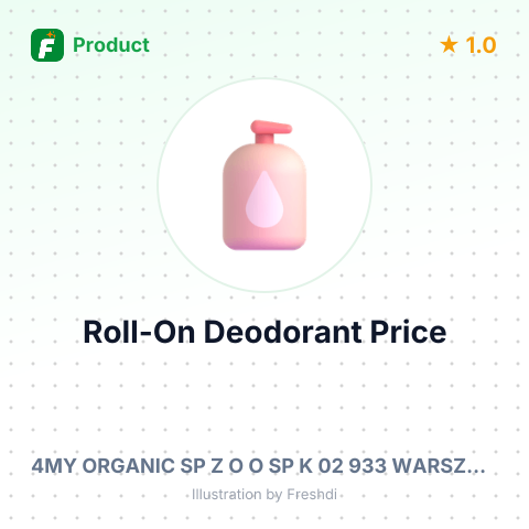 Roll-On Deodorant with Natural Ingredients – summary card, no photo uploaded yet
