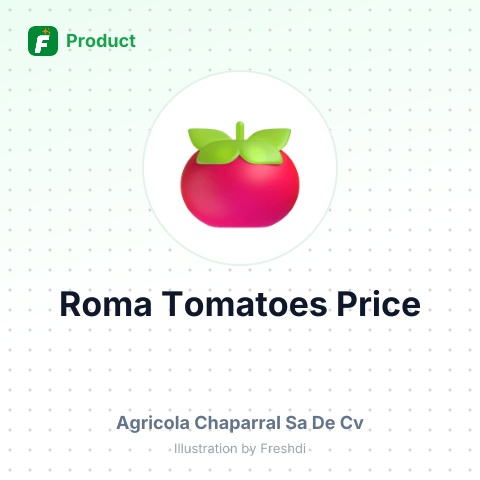 Roma Tomatoes in 25 lbs Boxes – summary card, no photo uploaded yet