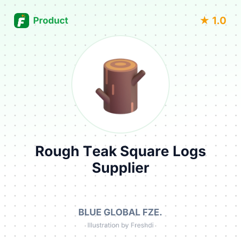 Rough Teak Square Logs – summary card, no photo uploaded yet