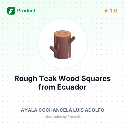 Rough Teak Wood Squares – summary card, no photo uploaded yet