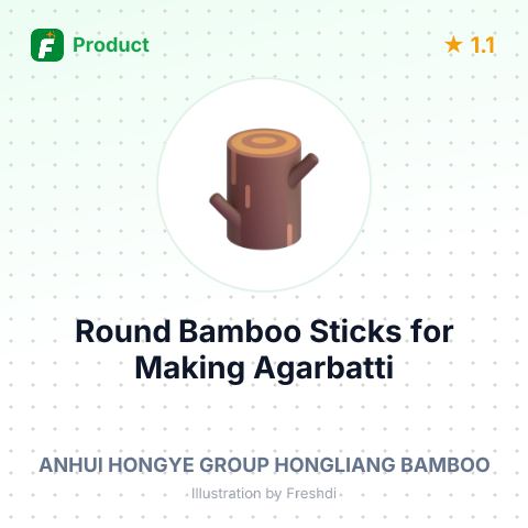 Round Bamboo Sticks for Making Agarbatti – summary card, no photo uploaded yet