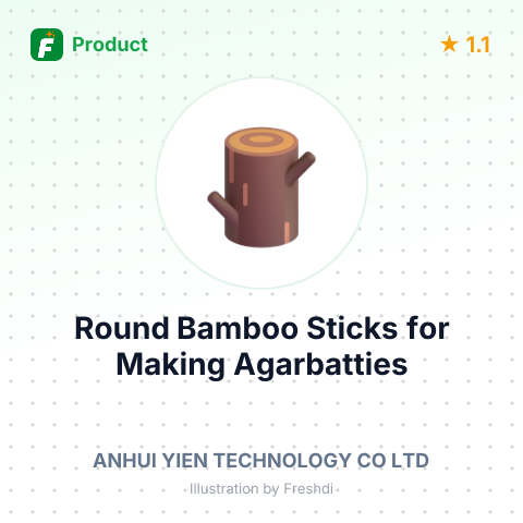 Round Bamboo Sticks for Making Agarbatties – summary card, no photo uploaded yet