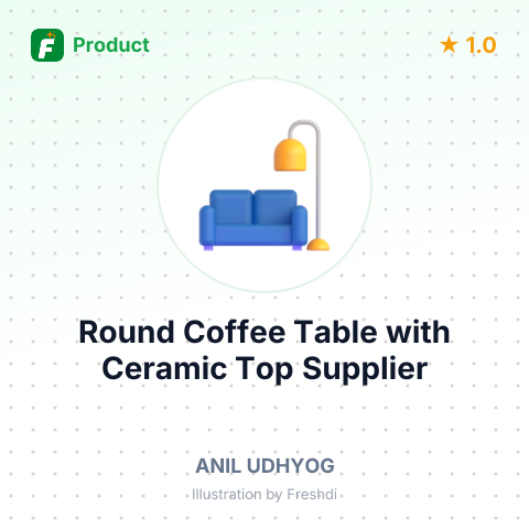 Round Coffee Table with Ceramic Top – summary card, no photo uploaded yet