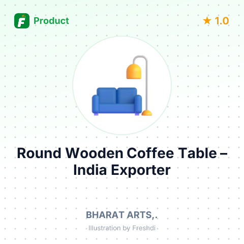 Round Wooden Coffee Table – summary card, no photo uploaded yet
