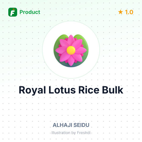 Royal Lotus Rice – summary card, no photo uploaded yet