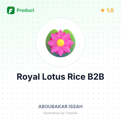 Royal Lotus Rice – summary card, no photo uploaded yet