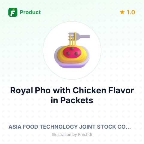 Royal Pho with Chicken Flavor in Packets – summary card, no photo uploaded yet