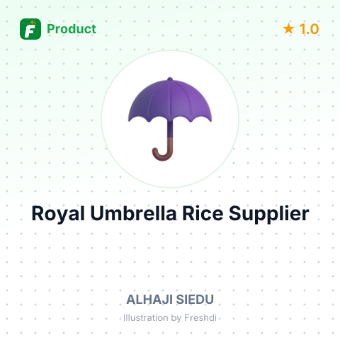 Royal Umbrella Rice – summary card, no photo uploaded yet