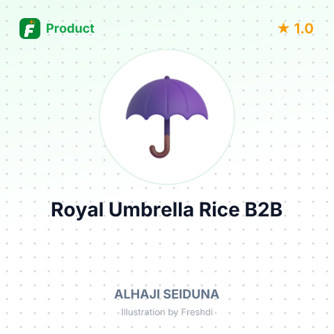 Royal Umbrella Rice – summary card, no photo uploaded yet