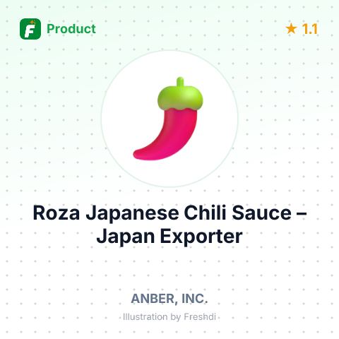 Roza Japanese Chili Sauce – summary card, no photo uploaded yet