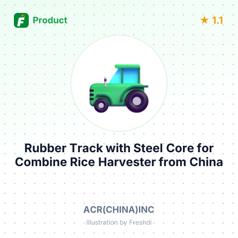 Rubber Track with Steel Core for Combine Rice Harvester – summary card, no photo uploaded yet