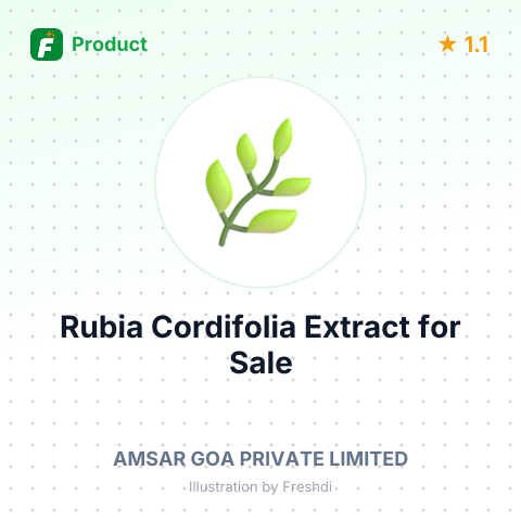 Rubia Cordifolia Root Extract (Manjishtha) – summary card, no photo uploaded yet
