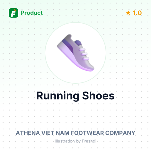 Running Shoes – summary card, no photo uploaded yet