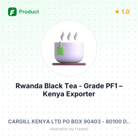 Rwanda Black Tea - Grade PF1 – summary card, no photo uploaded yet