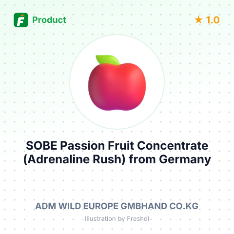 SOBE Passion Fruit Concentrate (Adrenaline Rush) – summary card, no photo uploaded yet