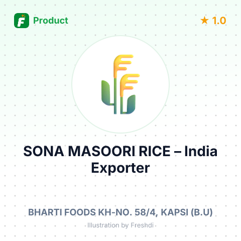 SONA MASOORI RICE – product summary card, no photo uploaded yet