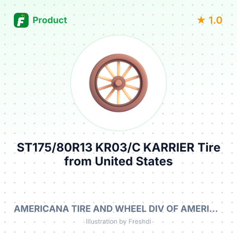 ST175/80R13 KR03/C KARRIER Tire – summary card, no photo uploaded yet