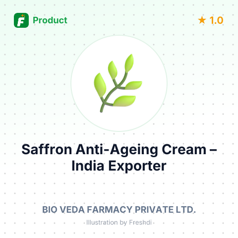Saffron Anti-Ageing Cream – summary card, no photo uploaded yet