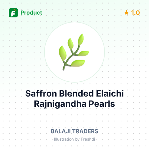 Saffron Blended Elaichi Rajnigandha Pearls – summary card, no photo uploaded yet