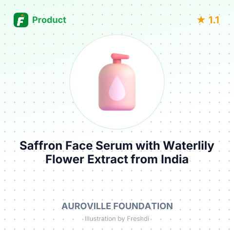 Saffron Face Serum with Waterlily Flower Extract – summary card, no photo uploaded yet