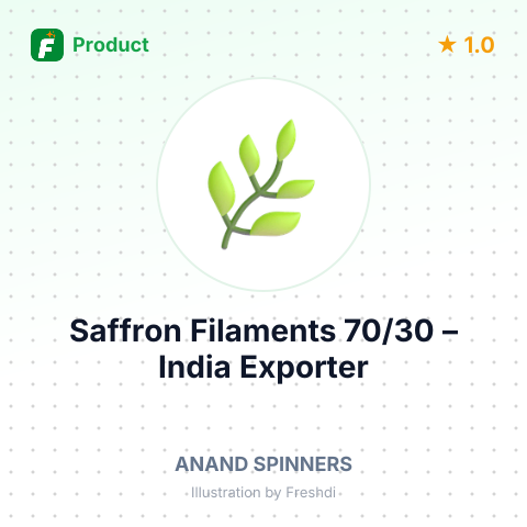 Saffron Filaments 70/30 – summary card, no photo uploaded yet