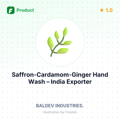 Saffron-Cardamom-Ginger Hand Wash – summary card, no photo uploaded yet