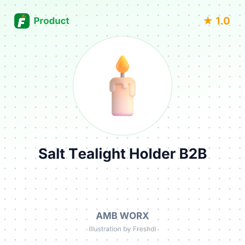 Salt Tealight Holder – summary card, no photo uploaded yet