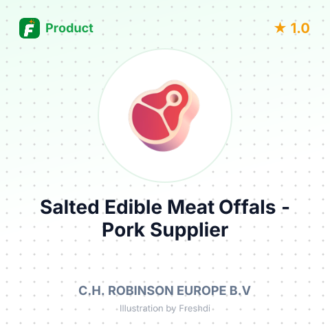 Salted Edible Meat Offals - Pork – summary card, no photo uploaded yet