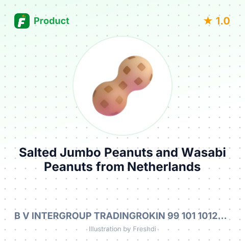 Salted Jumbo Peanuts and Wasabi Peanuts – summary card, no photo uploaded yet