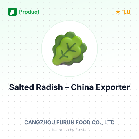 Salted Radish – summary card, no photo uploaded yet