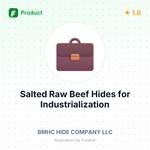 Salted Raw Beef Hides for Industrialization – summary card, no photo uploaded yet