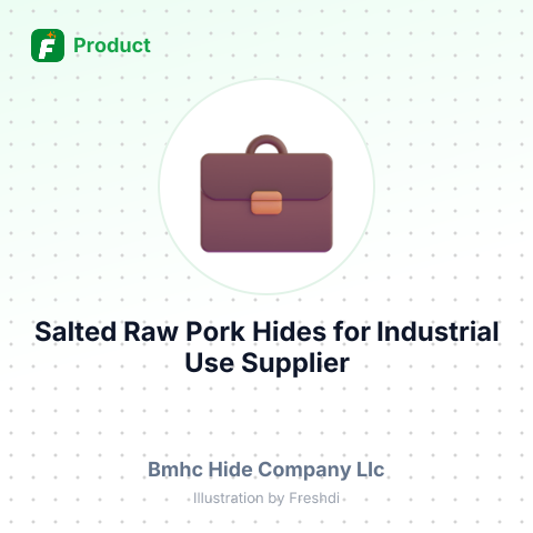 Salted Raw Pork Hides for Industrial Use – summary card, no photo uploaded yet