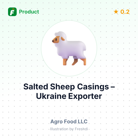 Salted Sheep Casings – summary card, no photo uploaded yet