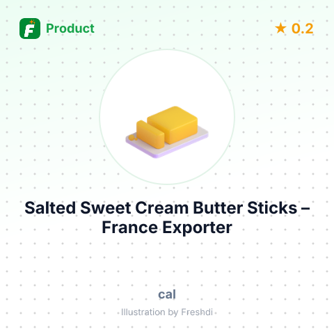 Salted Sweet Cream Butter Sticks – product summary card, no photo uploaded yet