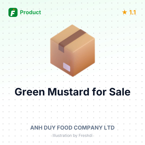 Salty & Sour Green Mustard – summary card, no photo uploaded yet