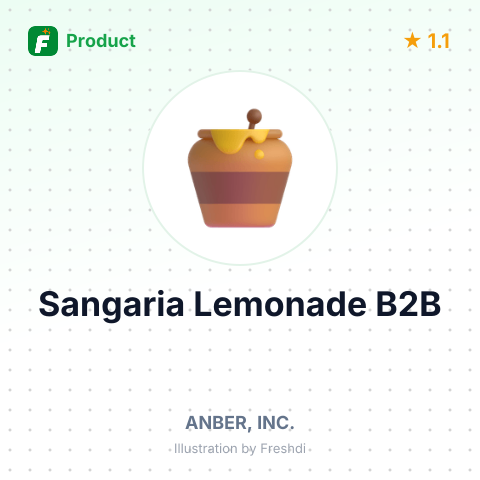 Sangaria Reduced Calorie Honey Lemonade – summary card, no photo uploaded yet