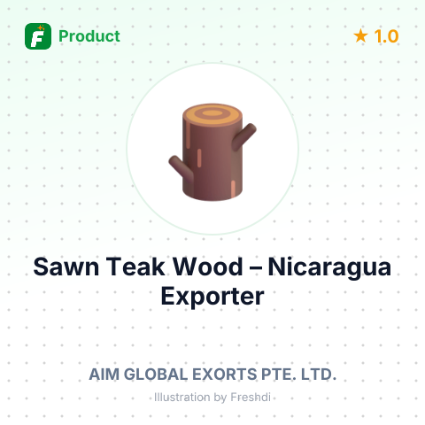 Sawn Teak Wood – summary card, no photo uploaded yet
