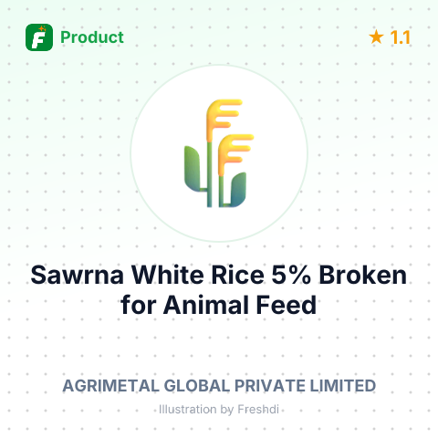 Sawrna White Rice 5% Broken for Animal Feed – summary card, no photo uploaded yet