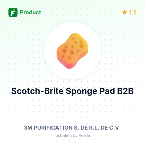 Scotch-Brite Non Scratch Fiber Sponge Pad – summary card, no photo uploaded yet