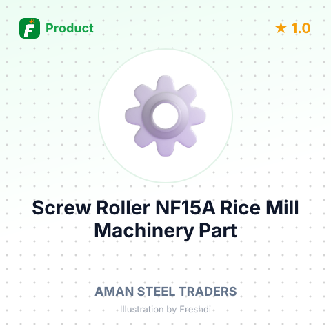 Screw Roller NF15A Rice Mill Machinery Part – summary card, no photo uploaded yet