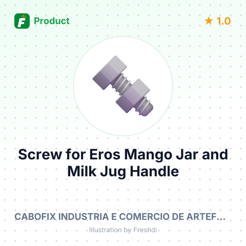 Screw for Eros Mango Jar and Milk Jug Handle – summary card, no photo uploaded yet
