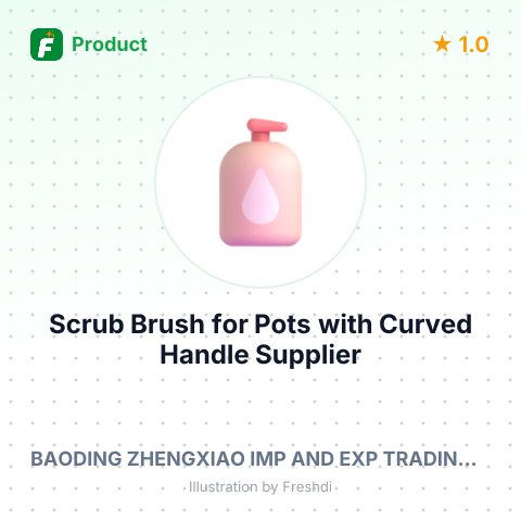 Scrub Brush for Pots with Curved Handle – summary card, no photo uploaded yet