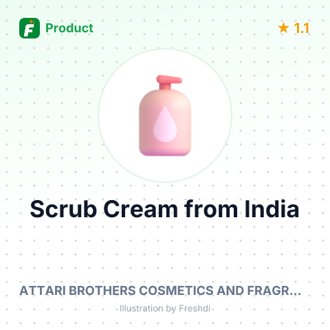 Scrub Cream – product summary card, no photo uploaded yet