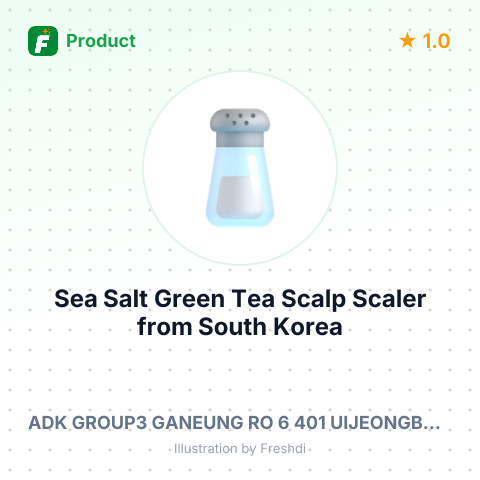 Sea Salt Green Tea Scalp Scaler – summary card, no photo uploaded yet