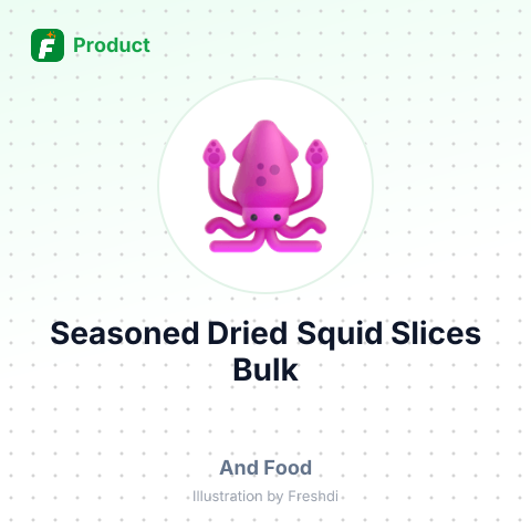 Seasoned Dried Squid Slices – product summary card, no photo uploaded yet