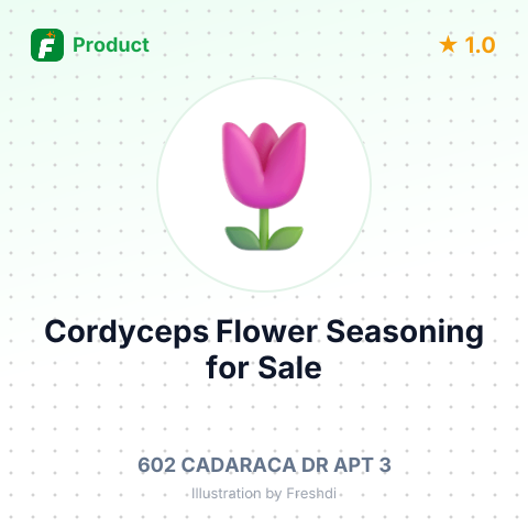 Seasoning Cordyceps Flower with Rice Flour – summary card, no photo uploaded yet